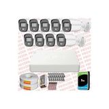 Provzen Hikvision ColorVu Full HD 9 Kameralı Gece Renkli Güvenlik Kamerası Olay Anında bildirim