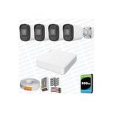 Provzen Hikvision Unv 4'lü Full HD Güvenlik Kamerası Set Gece Görüş, Mikrofon, Olay Anında Bildirim