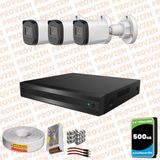 Provzen Rivo Dahua 3 Kameralı Full HD Güvenlik Kamerası 500GB