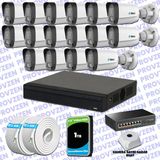 Provzen Ttec Hikvision 16 Kameralı Ip Full Hd Mikrofonlu Güvenlik Kamerası