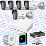 Provzen Ttec Hikvision 5 Kameralı Ip Full Hd Mikrofonlu Güvenlik Kamerası