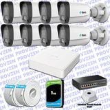 Provzen Ttec Hikvision 8 Kameralı Ip Full Hd Mikrofonlu Güvenlik Kamerası