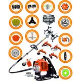 Prowackers German F801 Panzer Seri 14 Parça Full Set Sırt Tipi Benzinli Çalı Çim Biçme Tırpanı Güçlü Yüksek Performans