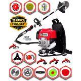 Prowackers German W-20 Motor 11 Parça Set Sırt Tipi Benzinli Motorlu Ot Çalı Tırpanı Çim Biçme Makinesi Çelik Fırça