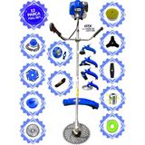 Prowackers German WKR-7700 Hero Yan Tipi Benzinli Ot Çalı Çim Biçme Tırpanı+ 12 Pcs Komple Tam Setli