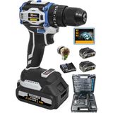 Prowackers W-2060 Darbeli Kömürsüz Motor Samsung Pilli 2 Akülü Vidalama Matkap + 84 Parça Aksesuar Set