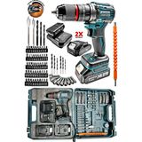 Prox Premium 36Vf Kalite Kömürsüz Motor Çelik Mandren Darbeli Şarjlı Matkap Akülü Vidalama