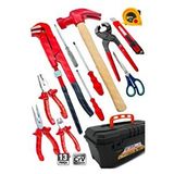 Proxtech 13 Pcs Full Takı El Aleti Kiti Pense Kombin,3 Metre,maşalıboruanahtarı,yıldız,düz,çekiç Tamir Kit Gri