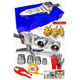 PROXTECH 1600W Büyük Boy Metal Gövde Turbo Çift Residans PPRC Plastik Boru Kaynak Makinesi Raybalama Takım