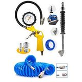 Proxtech 220 Psı Saatli Lastik Şişirme Hava Tabancası, Lastik Şişirme ,15mt Spiral Hava Hortumu, Recor Set