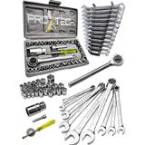 Proxtech 52 Parça Krom Çelik 40 Parça Cırcırlı Lokma, 12 Parça Kombine Açık Ağız-Yıldız Anahtar Ful Set