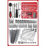 Proxtech 65 Parça 53 Mini Lokma Takımı Otomatik Cırcırlı 1/4" 12 Parça Kombine Açık Ağız-yıldız Anahtar Takı Siyah