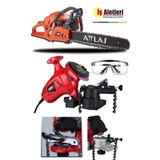 PROXTECH Benzinli Ağaç Kesim Motoru 50 cm 55 cc ve Zincir Bileme Makinası Attlas Bt 5550