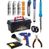 Proxtech Çantalı 14 Parça 60W Lehim Kalem-Havya -Leyim Tel -Pasta- Stand-Silikon-Yankeski Ful Paket