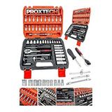 Proxtech Combo Lokma Anahtar tamir Takımı 53 Adet 1/4 Cırcır Tork Anahtarı soket Seti Oto Tamir Alet Seti Beyaz