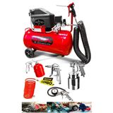 Proxtech Ençok Tercih Edilen 2hp 50 Lt Full Pakethava Kompresörü Boya,lastik,mazot Temizleme 5pcs Havalı Kit