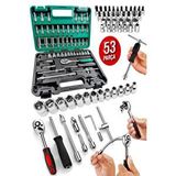 Proxtech Germany Cr-v Max 1/4 Cırcırlı 53 Parça Lokma Anahtar Takımı Bits Uç Combo Tam Set Usta Set Yeşil