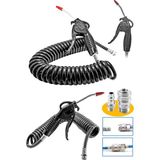 Proxtech Hava Üfleme Toz Alma 7 mt Hava Tabancası Spiral Hava Hortumu ve Bağlantı Aparatı Kiti