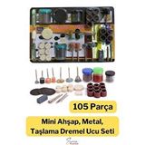 Proxtech Hobi Gravür Dremel Taşlama Ucu Mini Metal Ahşap Oyma Seti Parlatma Çapak Alma 105 Parça Kalıpçı Seti