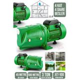 PROXTECH Jet100Yüksek Basınçlı Kendinden Emişli JetMotor 8Mt Emiş| 500 Mt Yatay |45 Mt Dik | jet hidrofor 1HP