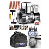 PROXTECH Metal Çantalı Aydınlatmalı Profesyonel 12v Çakmaklı 100 Psı Mini Hava Kompresörü Araç Kompresörü Set