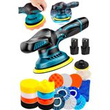 Proxtech Orbital Kablosuz Akülü Lityum 2x Batarya 6 Devir Ayarlı Detay Pasta Cila Polisaj Makinesi Ful Set