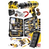 PROXTECH Premium 146 Parça Takım Seti 2 Akülü Matkap, Tornavida, Pense, Lokma, Çekiç, Hassas Tornavida Set