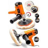 PROXTECH Premium Kalite 180mm 6 Kademe Devir Ayarlı Dikey Koltuk Yıkama,Pasta Cila Parlatma Polisaj Makinesi