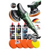 PROXTECH Premium Menzerna Çizik Giderici Cila Takım 150mm Profesyonel Orbital Eksantrik Polisaj Makinesi Set