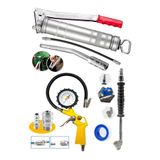 Proxtech Pro 500cc Büyük Boy Manuel Gres Yağ tabancası Aksesularlı 220psi saatli Lastik Şişirme Ful Takım