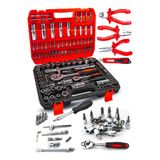 Proxtech Profesyonel 112 Parça Çok Fonksiyonlu 1/2 ve 1/4 Cırcırlı Lokma Anahtar Takımı Bits Uç Penseli Set