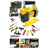Proxtech Profesyonel Çift Pistonlu 12v 150 Psi Hızlı Dolum Araba Lastik Bot Şişirme Kompresörü Lastik Set