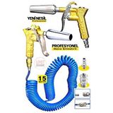 Proxtech Yeni Nesil Kompresör Spiral Hava Hortumu 8 Mm 15 Mt Hava Jakı Hava Tabancası Recor Seti