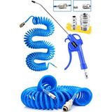 Proxtech Yüksek Kalite Hava Üfleme Toz Alma 15MT Spiral Hava Hortumu 43CM Uzun Tetikli Hava Tabancası