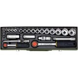 Proxxon 23020 Cırcırlı Kollu 27 Parçalı Lokma Ve Bits Takımı 1/4'' Ve 1/2''