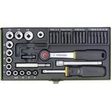 Proxxon 23070 Cırcırlı Kollu 39 Parçalı Lokma Ve Bits Takımı 1/4''