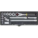 Proxxon 23078 Cırcırlı Kollu 32 Parçalı Lokma Ve Bits Takımı 1/4''