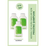 Prozinc Sülfatsız Besleyici Şampuan 3x300 ml Kuru Yıpranmış Saçlara