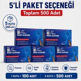 Prozirve Flex Hi-Tech Tpe Eldiven 100’LÜ Paket Tek Kullanımlık Pudrasız Elastik ve Dayanıklı - Mavi - L - XL - 5 Adet