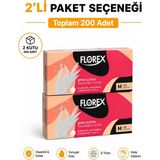 Prozirve Florex Tek Kullanımlık Hibrit Eldiven 100’LÜ – Yumuşak, Elastik, Lateks Içermez - 2 Adet - Şeffaf - L - XL