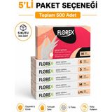 Prozirve Florex Tek Kullanımlık Hibrit Eldiven 100’LÜ – Yumuşak, Elastik, Lateks Içermez - 5 adet - Şeffaf