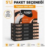 Prozirve Florex Tek Kullanımlık Hibrit Eldiven 100’LÜ – Yumuşak, Elastik, Lateks Içermez - 5 adet - Siyah - L - XL