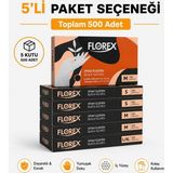 Prozirve Florex Tek Kullanımlık Hibrit Eldiven 100’LÜ – Yumuşak, Elastik, Lateks Içermez - 5 adet - Siyah