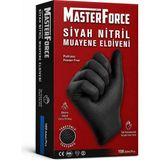 Prozirve Masterforce Siyah Nitril Eldiven 50’li Paket Pudrasız Ekstra Kalın Profesyonel Eldiven - 1 Adet - XL