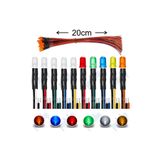Prtp-Prototip 12v 5mm Diffüz Led 20 Cm Kablolu ( Turuncu ) 5 Adet