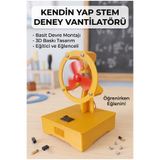 Prtp-Prototip Elektronik & Hobi Kendin Yap STEM Deney Vantilatörü - Basit Elektrik Devresi Eğitim Seti ( Dayanıklı Plastik Gövde )
