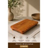 Prusias Wood 1. Kalite Masif Ahşap Stand – Mutfak Düzenleyici, Peynir Servis Tabağı, Dekoratif Ahşap Tepsi