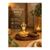Prusias Wood Dekoratif Lotus Biblo Tütsü Standı – Doğal Ahşap Tasarım