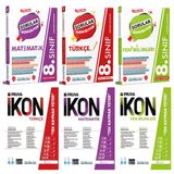 Pruva Akademi 8. Sınıf Matematik + Türkçe + Fen Soru + Defter Seti 6 Kitap