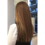 PRVT Yarımay Postiş - Yarım Ay Çıt Çıt Saç Fındık Kahve Düz 60cm - Sh6d